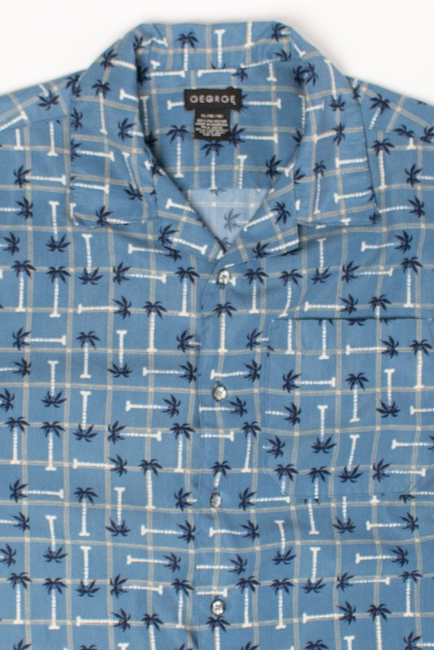 Blue Palms Hawaiian Shirt