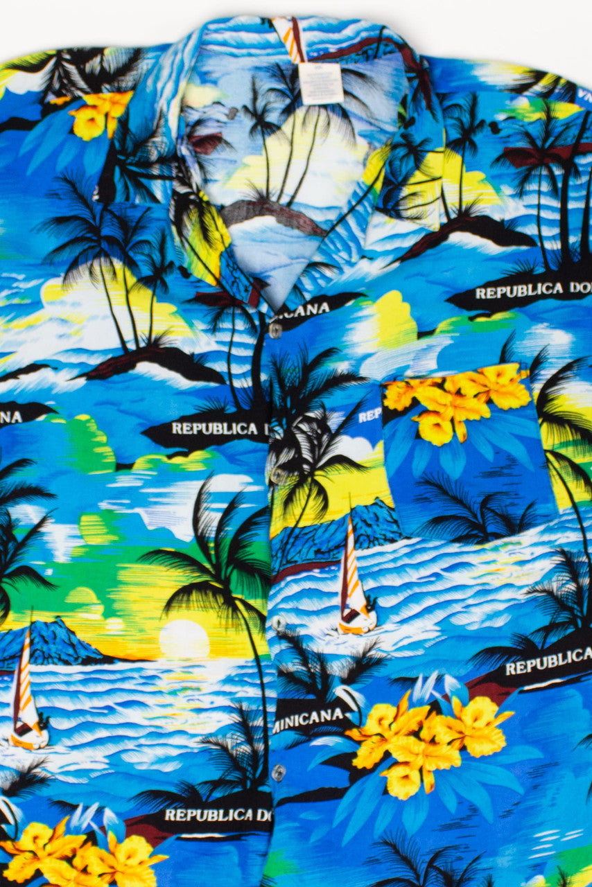 Vintage Republicana Dominicana Hawaiian Shirt