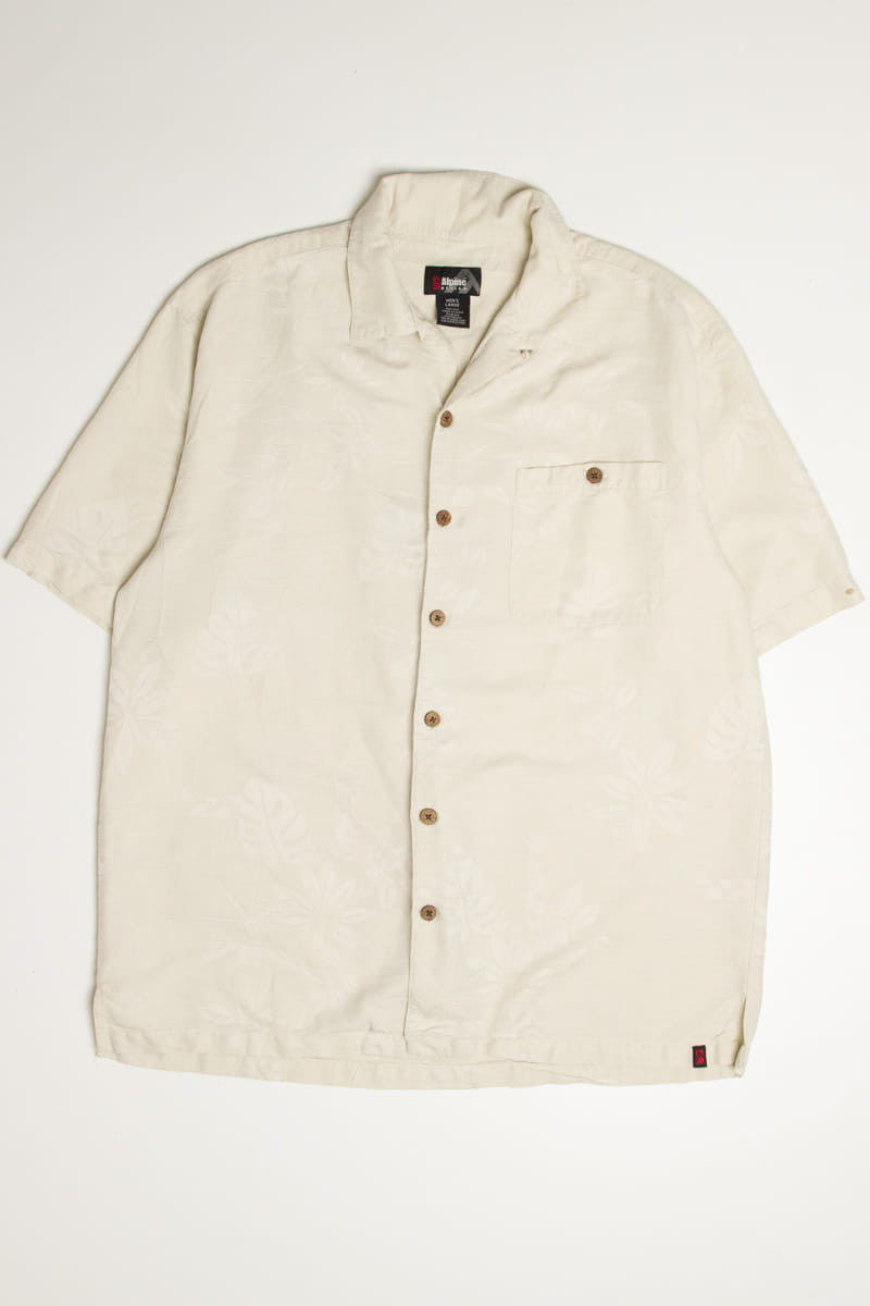 Alpine Design Silk Leaves Hawaiian Shirt