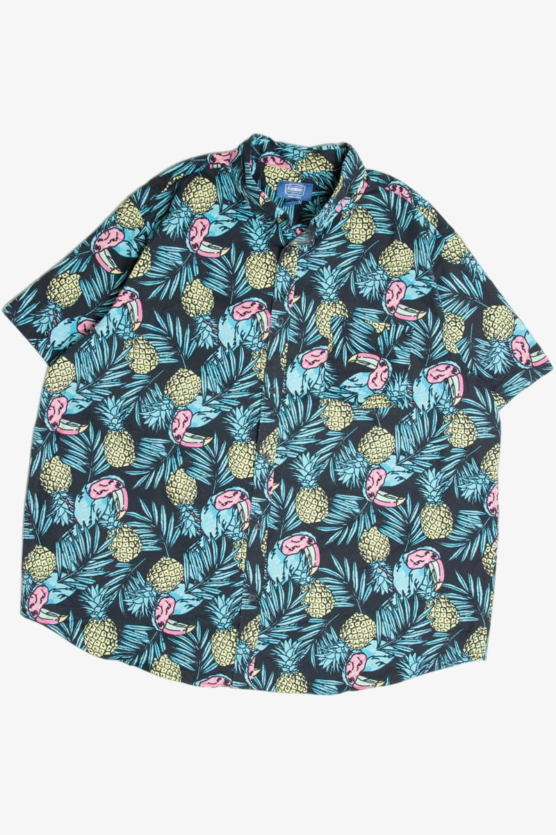 The Foundry Flamingo Pineapple Hawaiian Shirt