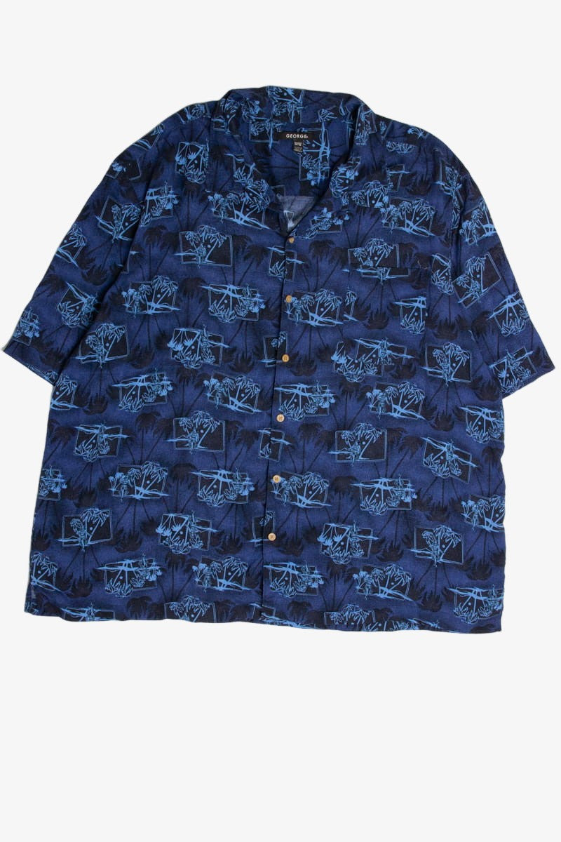 Blue Hula Dancer Hawaiian Shirt