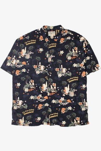 Big Dogs "It's Five O'clock Somewhere!" Hawaiian Shirt