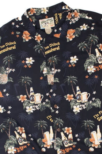 Big Dogs "It's Five O'clock Somewhere!" Hawaiian Shirt