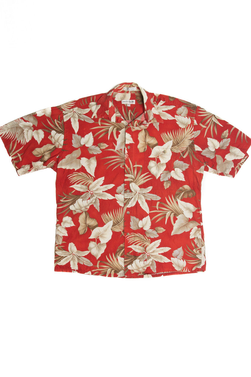Vintage White Petal Hawaiian Shirt