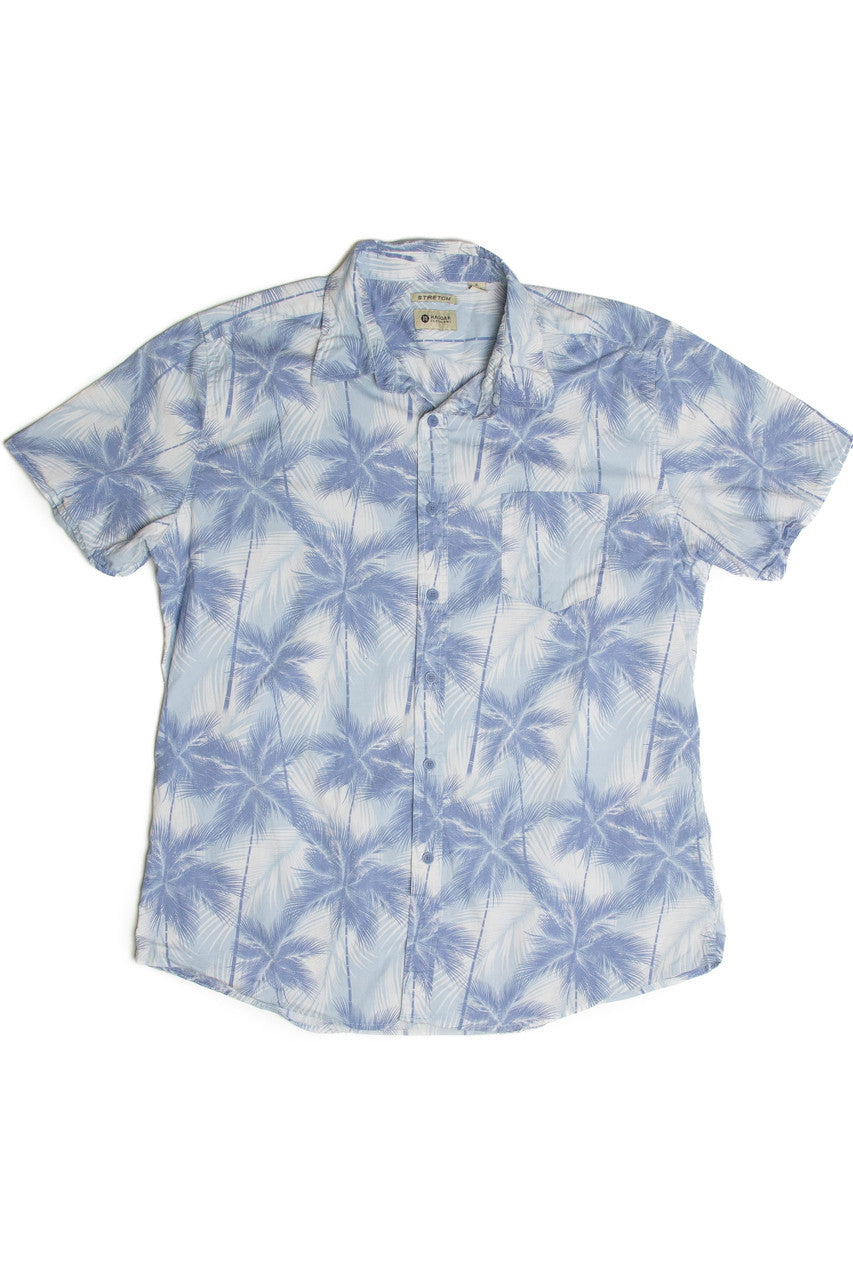 Vintage Light Blue Hawaiian Shirt 2356