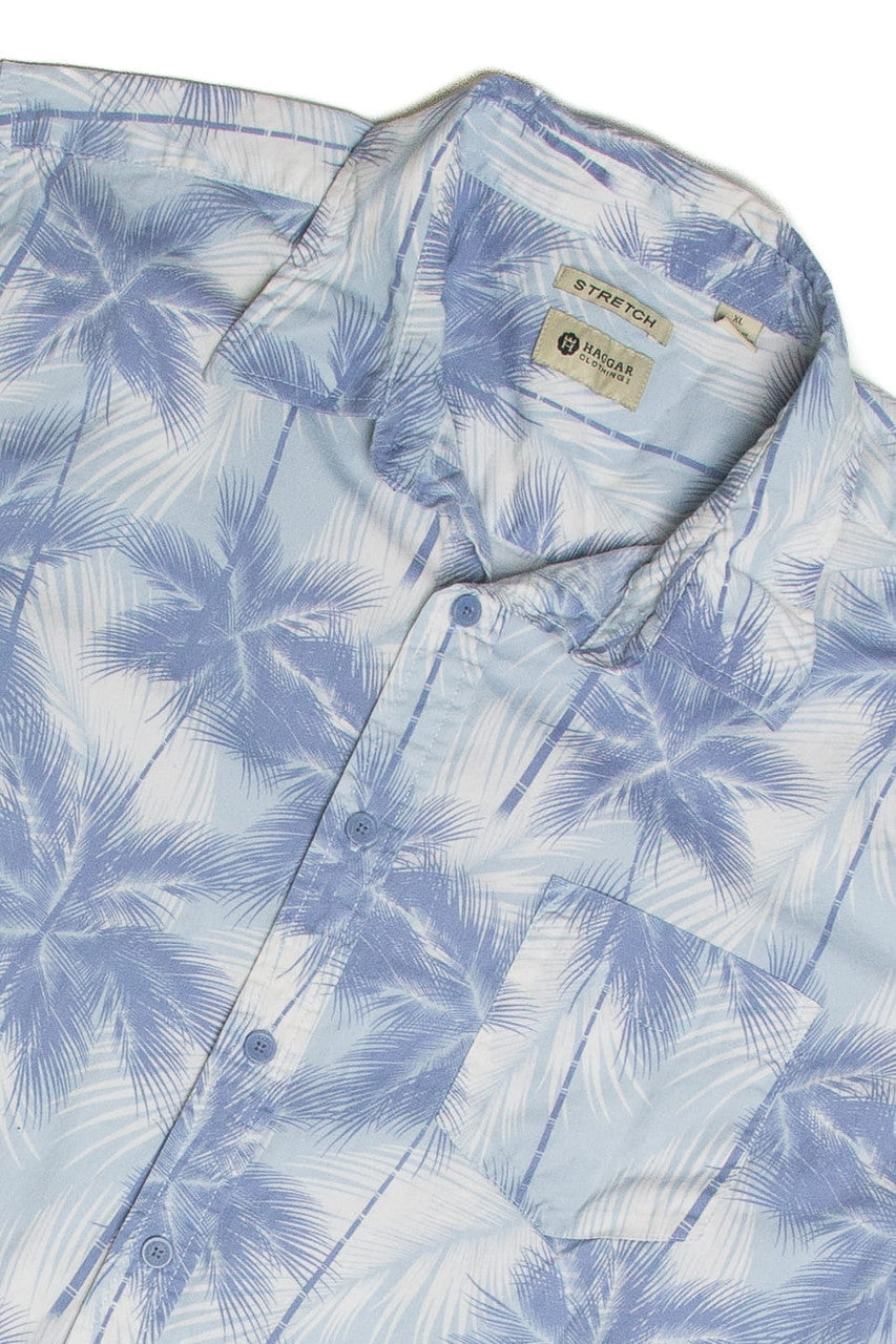 Vintage Light Blue Hawaiian Shirt 2356