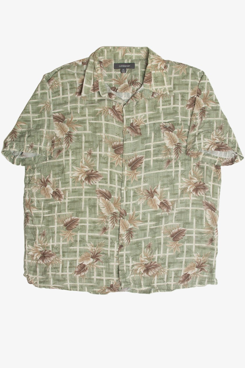 Green Bamboo Hawaiian Shirt