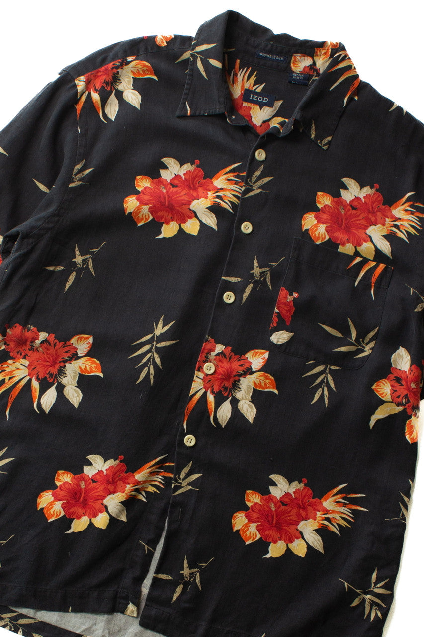 Vintage Silk Izod Hawaiian Shirt (2000s)