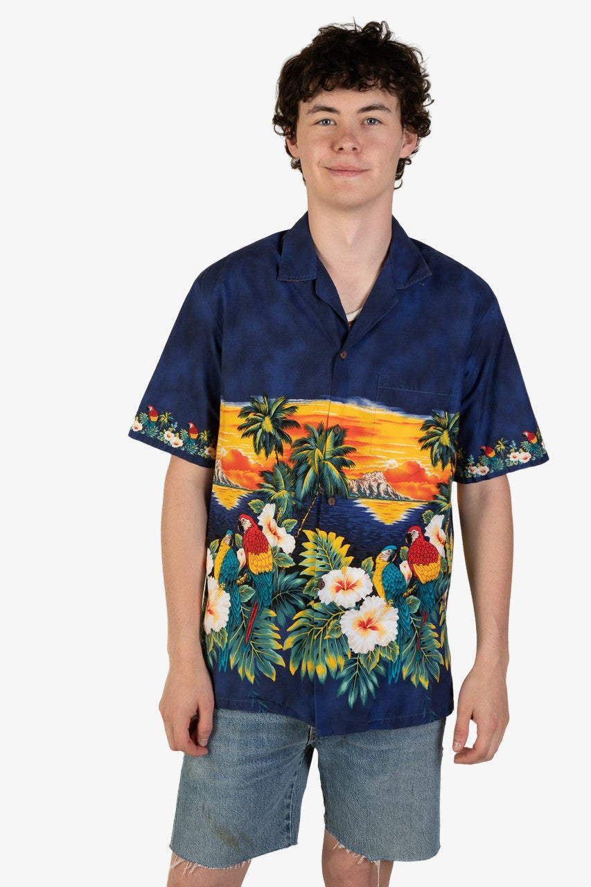 Vintage Pacific Legend Sunset Hawaiian Shirt (1990s)