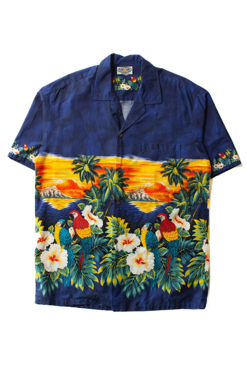 Vintage Pacific Legend Sunset Hawaiian Shirt (1990s)