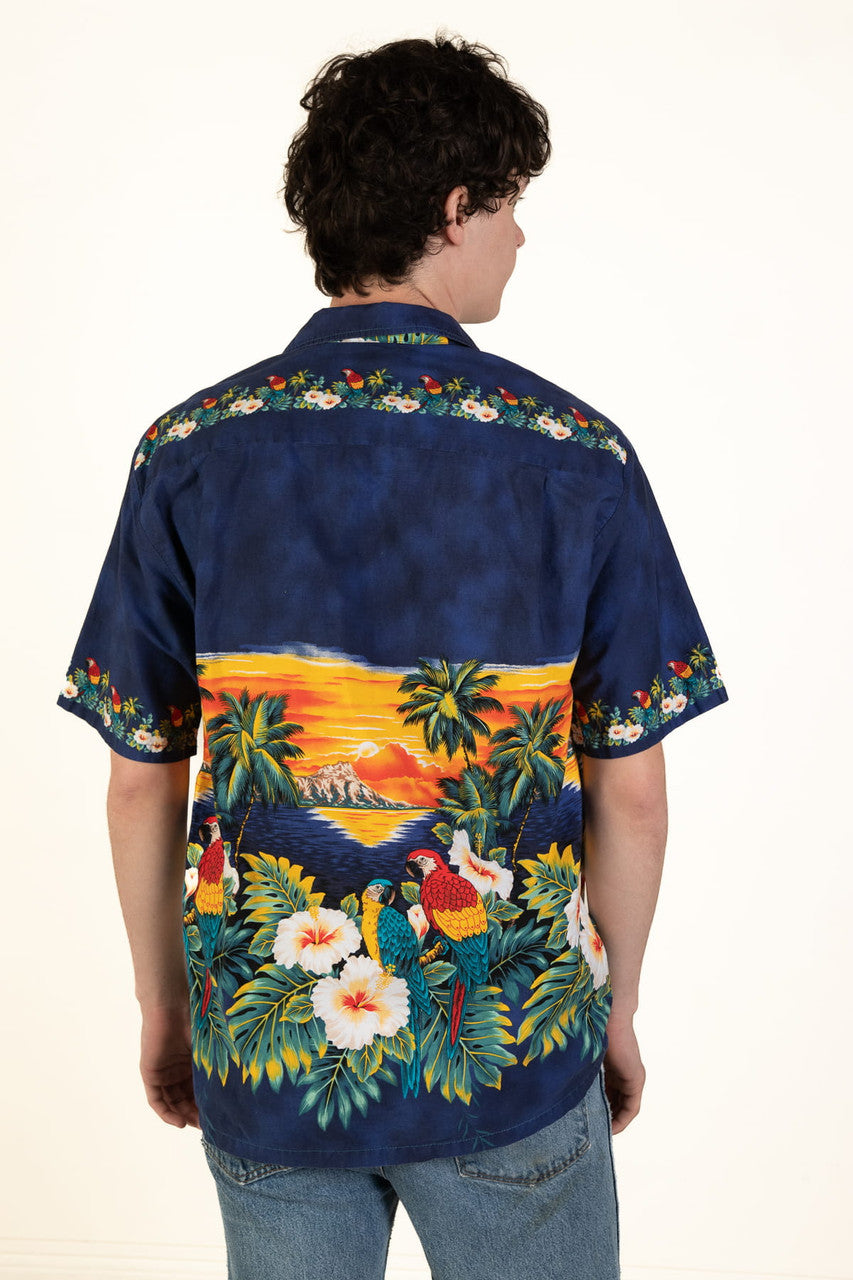 Vintage Pacific Legend Sunset Hawaiian Shirt (1990s)