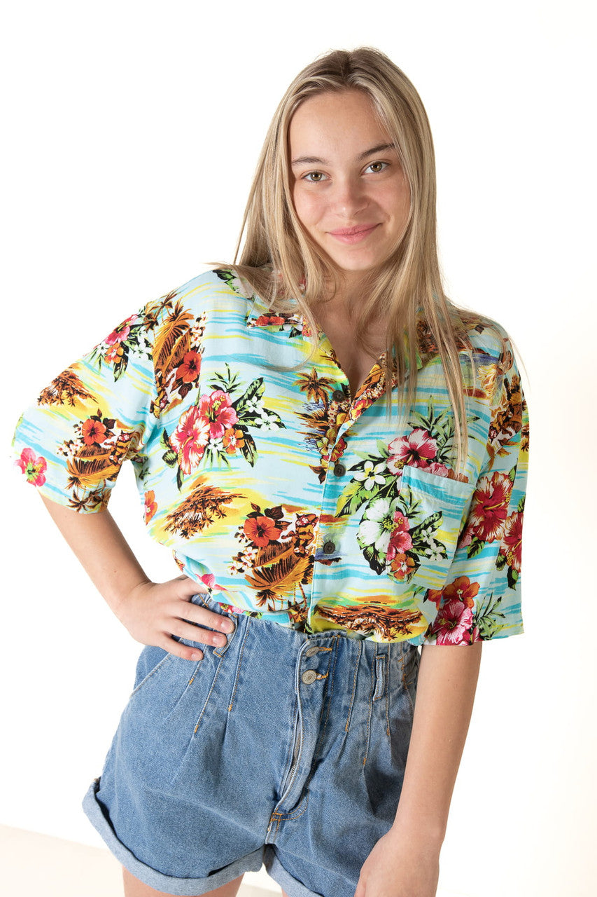 Blue Ukuleles Hawaiian Shirt