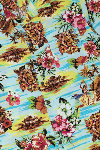 Hula Hibiscus Hawaiian Shirt 2396