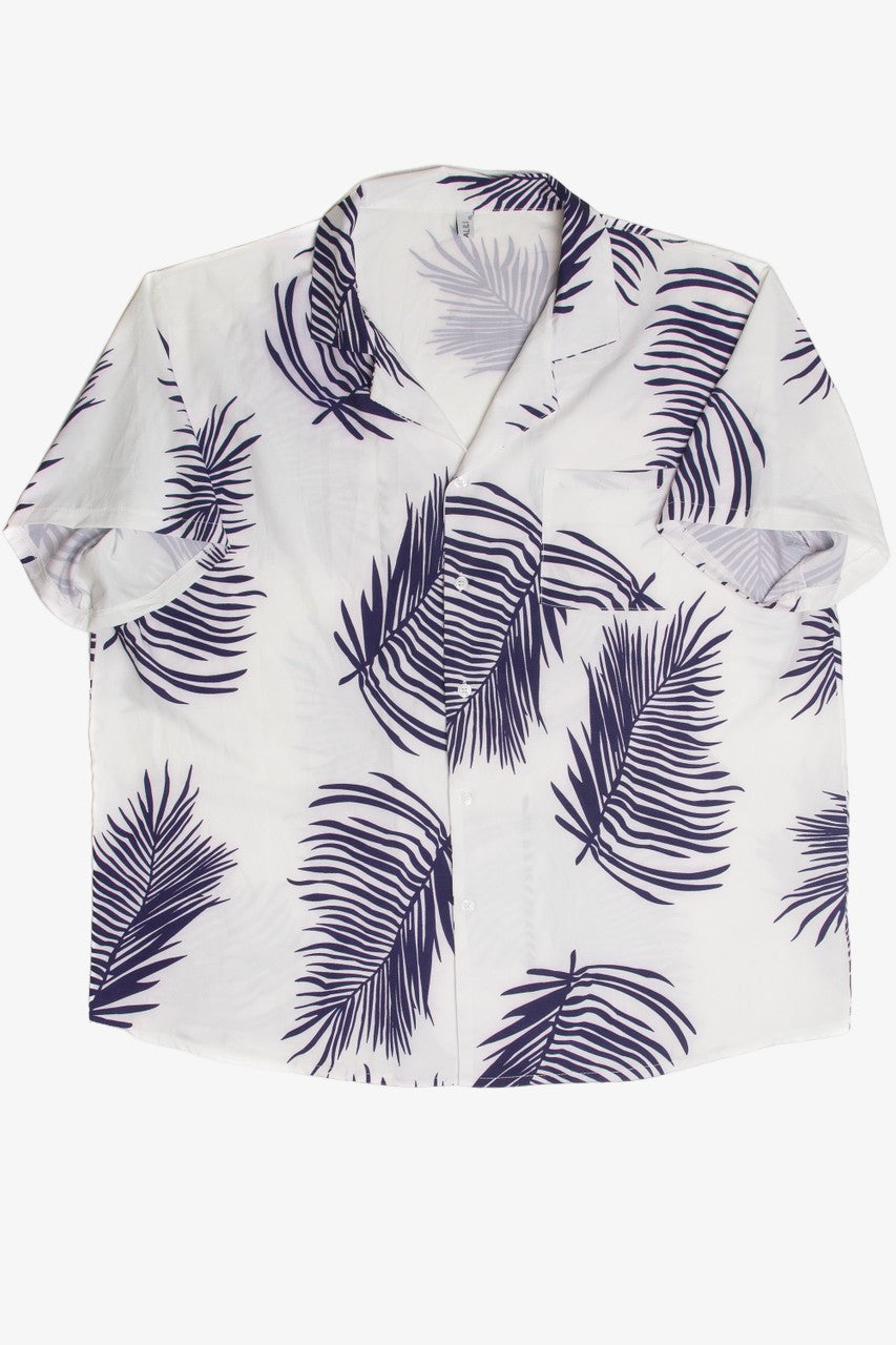 Vintage Simple White Hawaiian Shirt