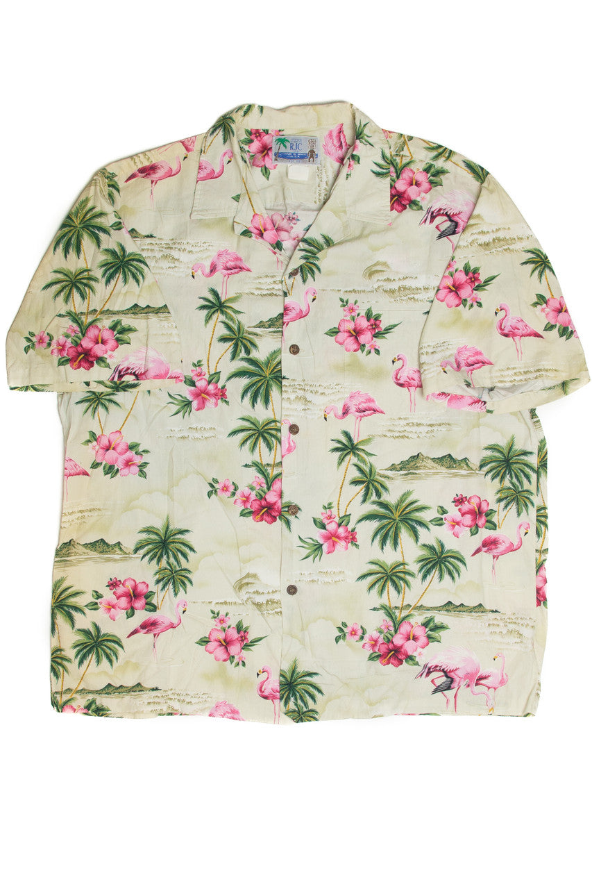 Vintage Flamingo Hawaiian Shirt