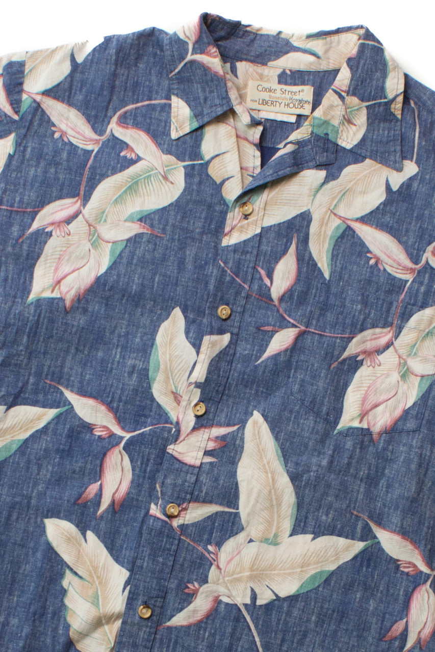 Vintage Cooke Street Leafy Hawaiian Shirt (1990s)
