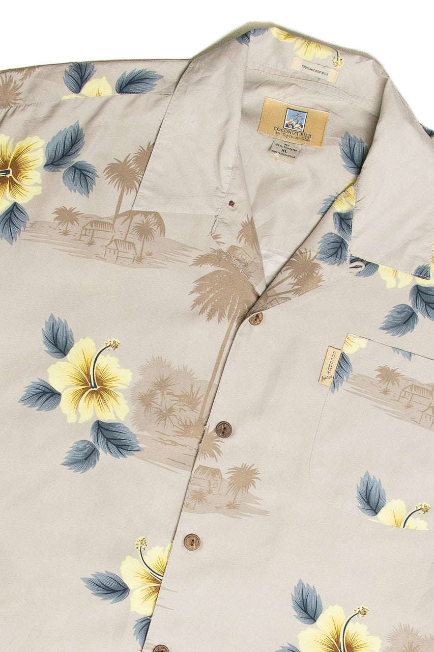 Recycled Coconut Pier Hawaiian Shirt