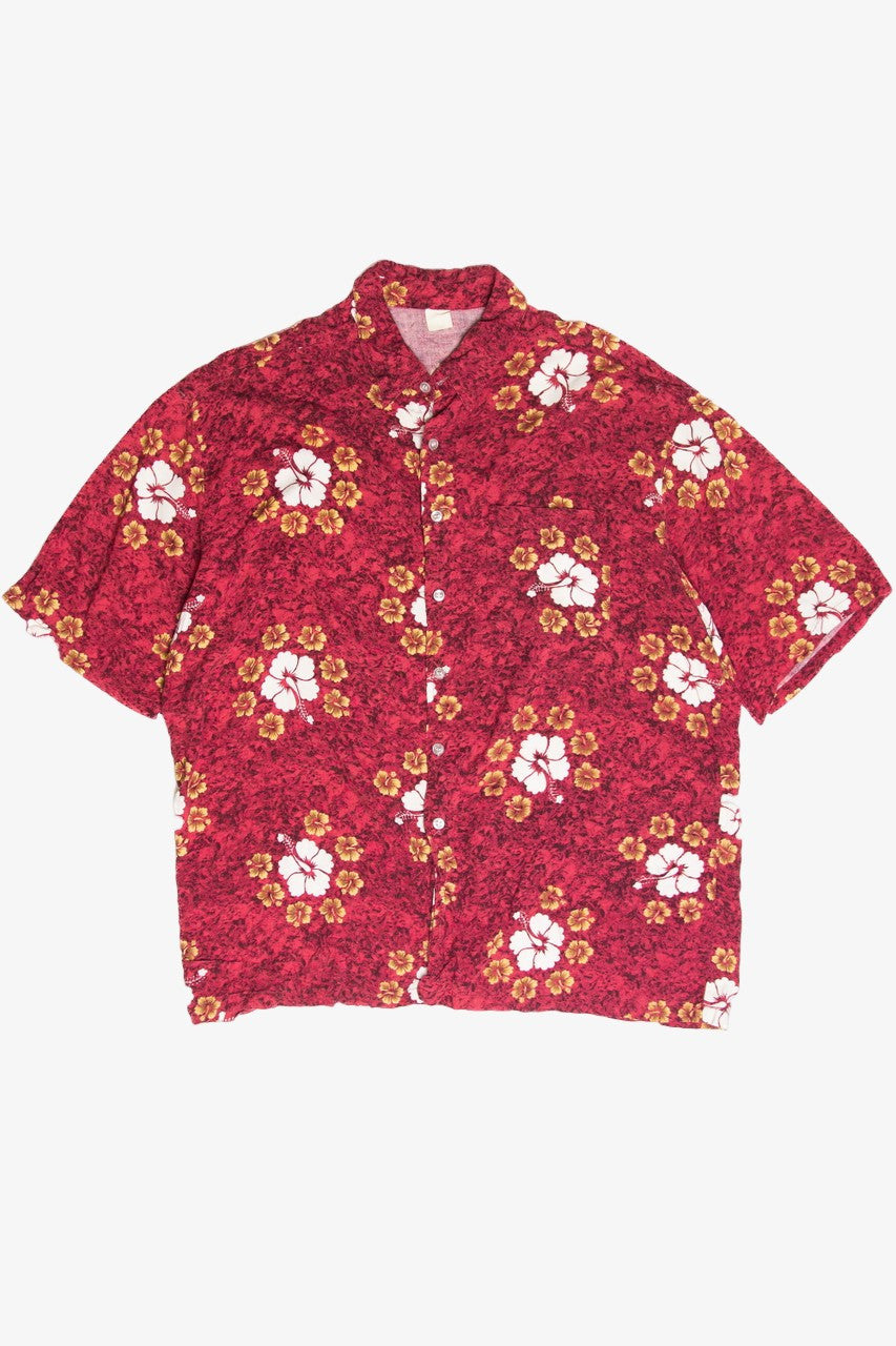 Red Hibiscus Hawaiian Shirt 2529