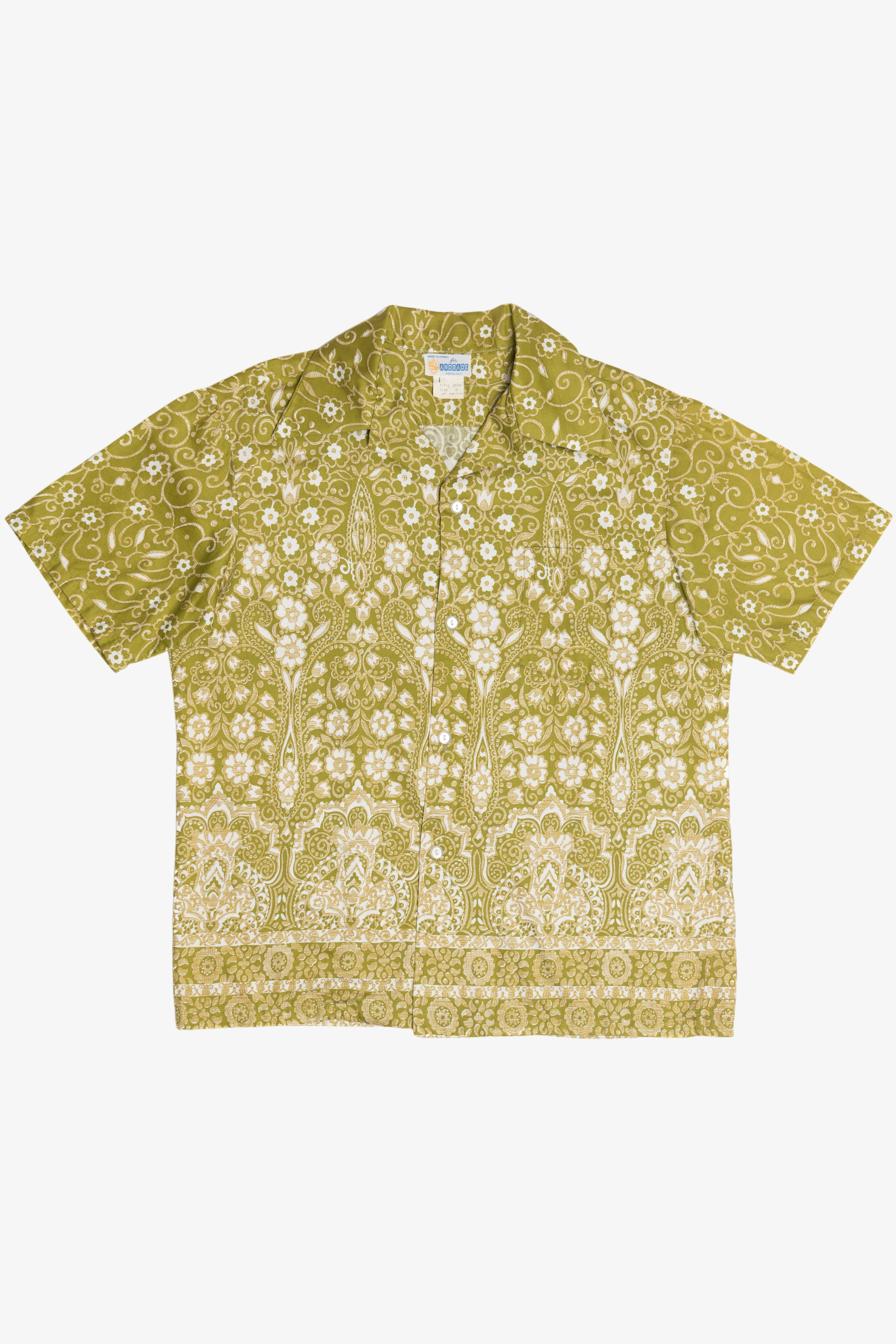 Vintage Rare Andrade Aloha Hawaiian Shirt 1940s 1950s