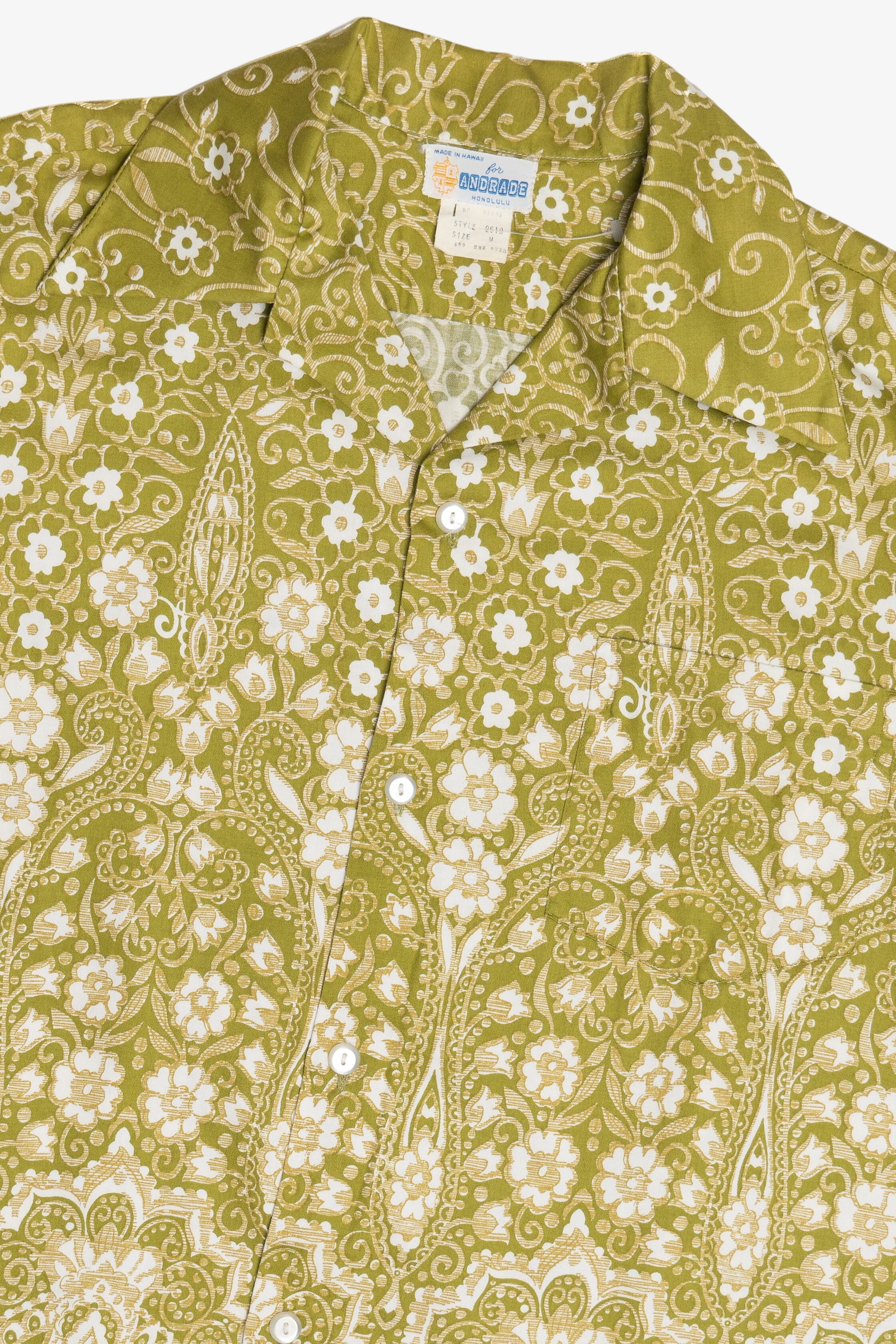 Vintage Rare Andrade Aloha Hawaiian Shirt 1940s 1950s