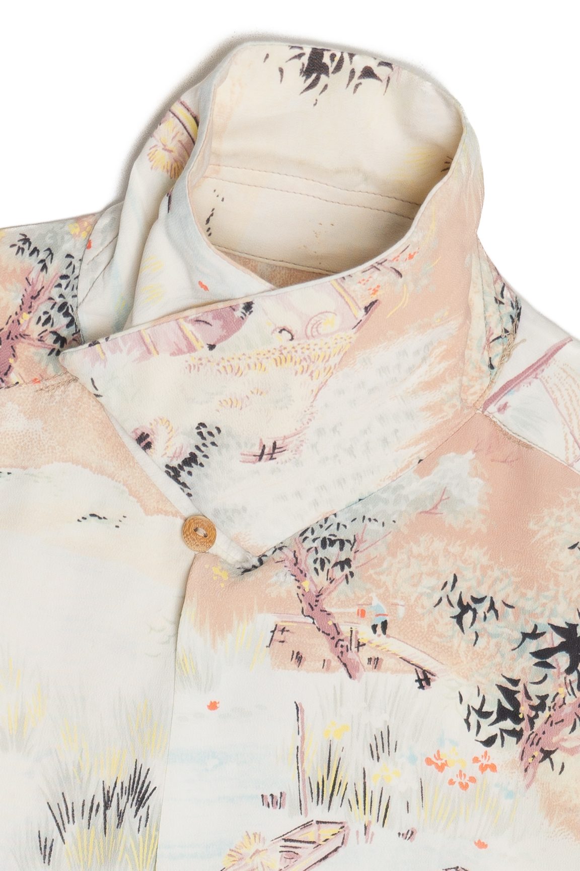 Vintage Rare Iolani Double Pocket Aloha Hawaiian Shirt With Loop 1940s 1950s