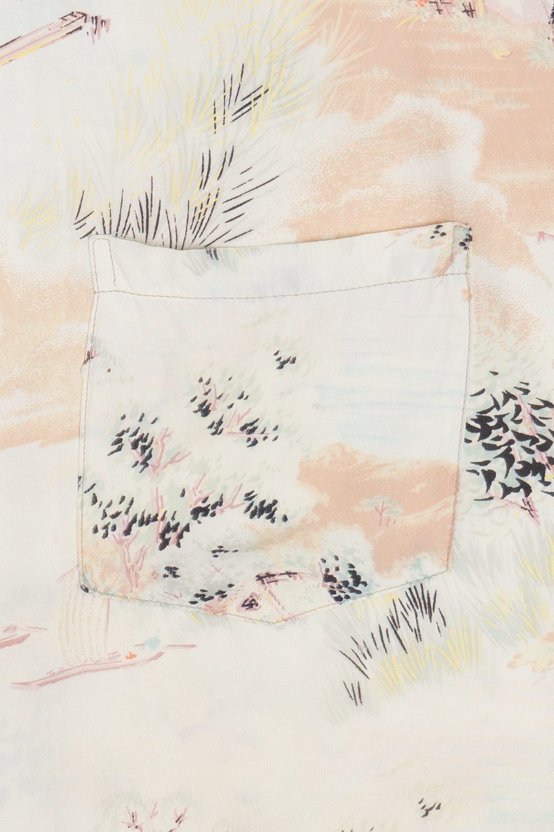 Vintage Rare Iolani Double Pocket Aloha Hawaiian Shirt With Loop 1940s 1950s