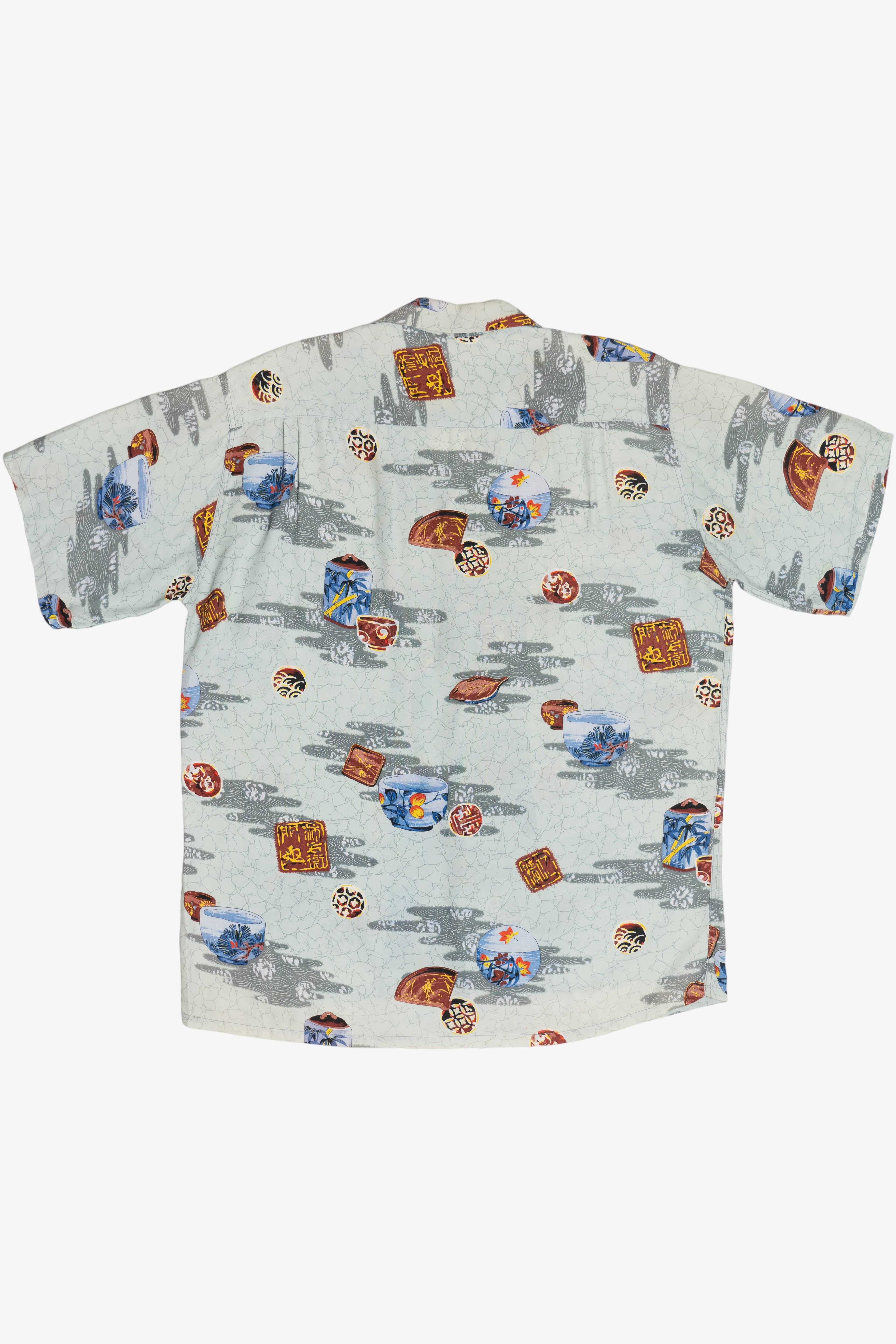 Rare Vintage Hawaiian Shirt With Loop Collar Made In Hawaii By Iolani 40s/50s