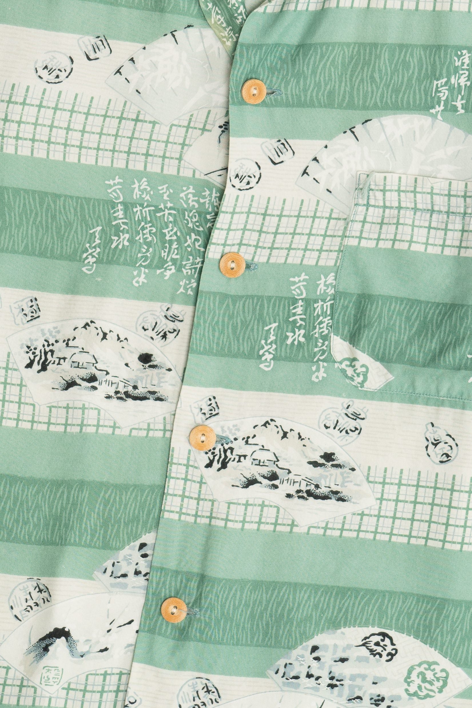 Rare Vintage Hawaiian Shirt With Loop Collar Hale-Niu Honolulu 40/50s