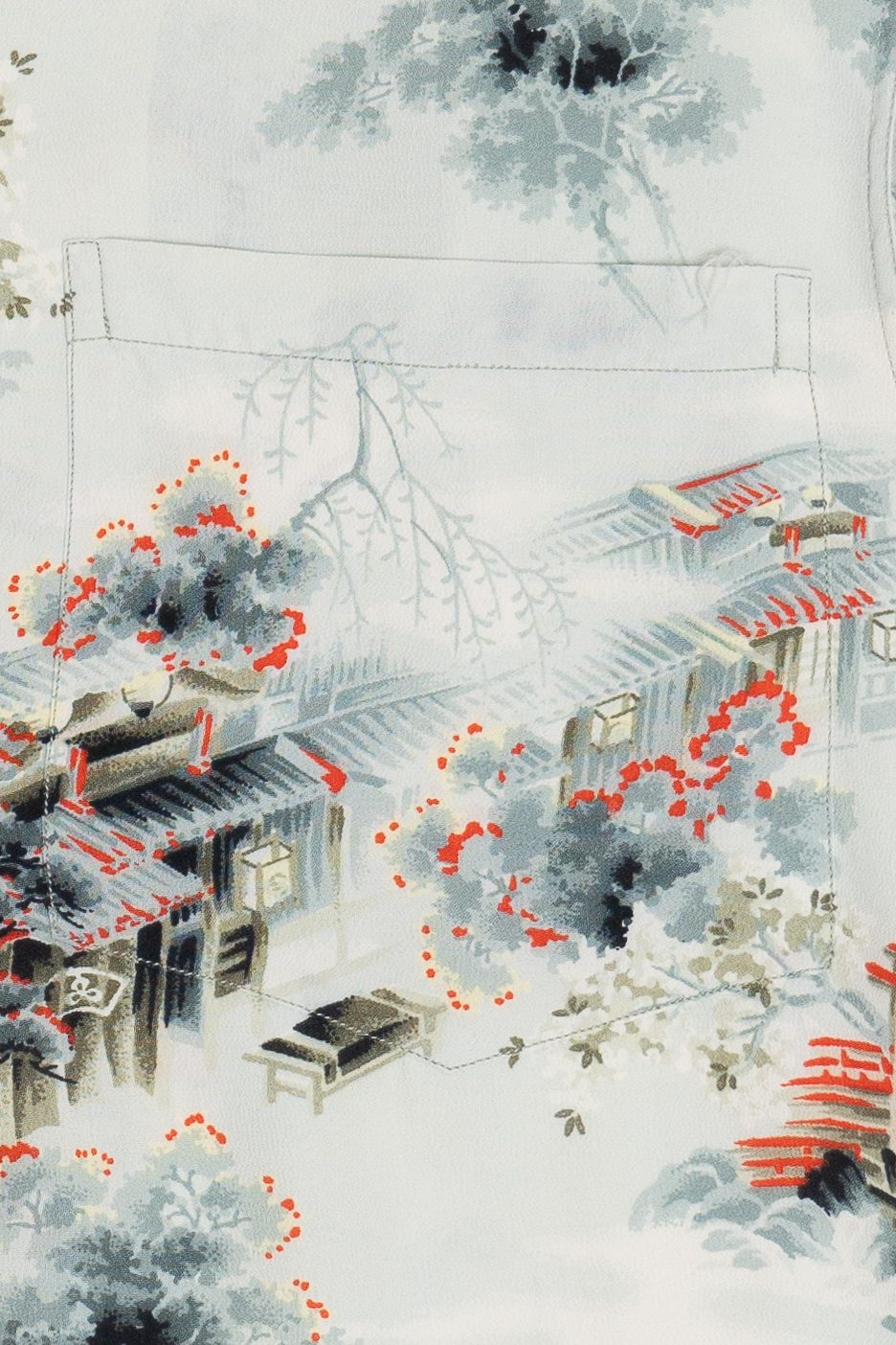 Rare Vintage Hawaiian Shirt With Loop Collar Kilohana Made In Hawaii 40/50s