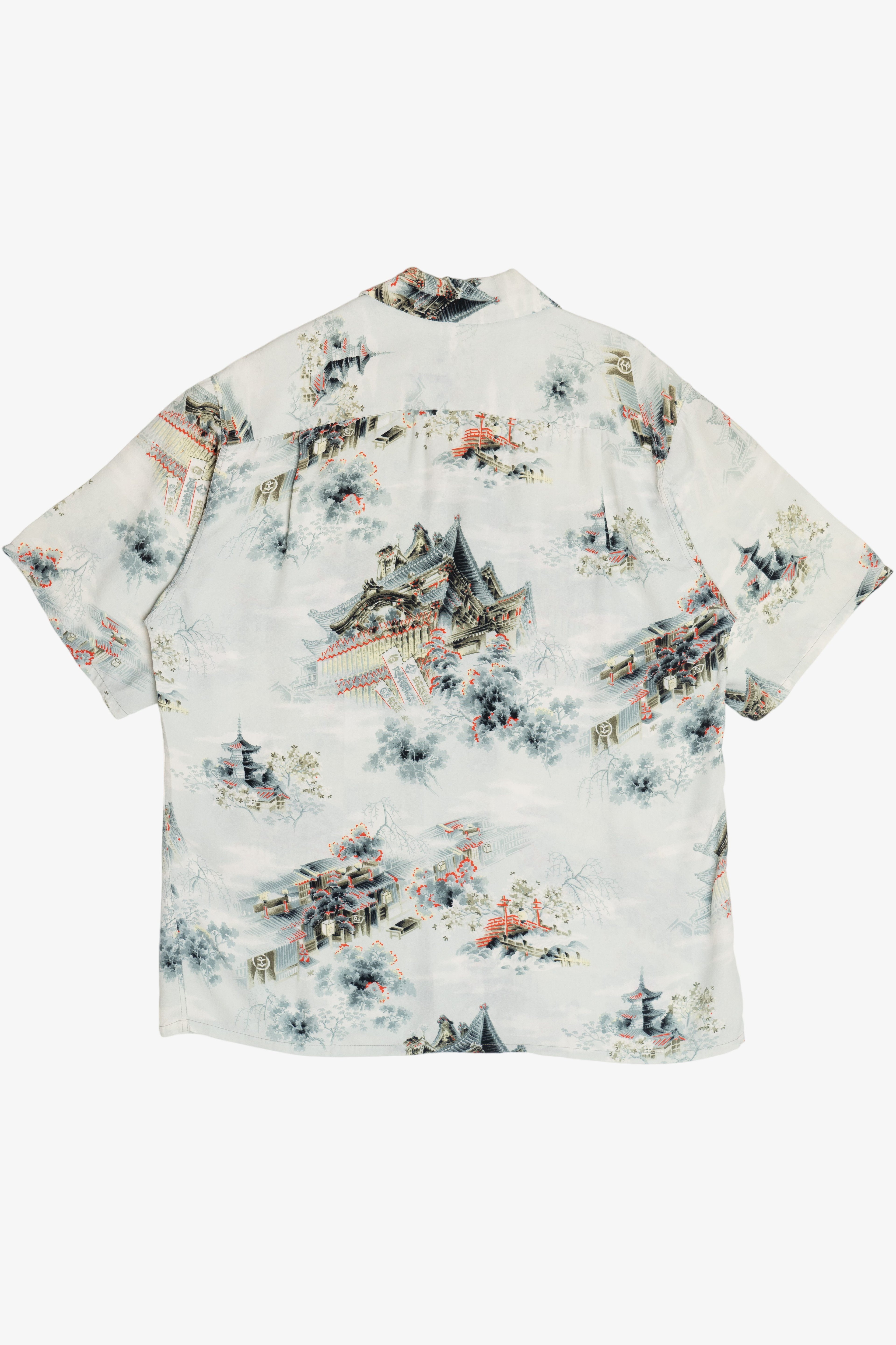 Rare Vintage Hawaiian Shirt With Loop Collar Kilohana Made In Hawaii 40/50s