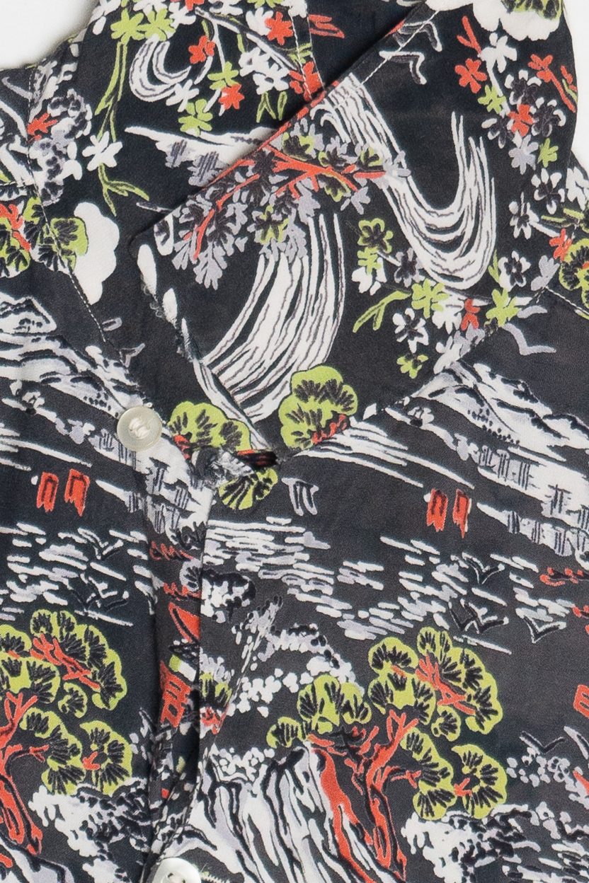 Rare Vintage Hawaiian Shirt With Loop Collar Cook's Cook Look 40/50s