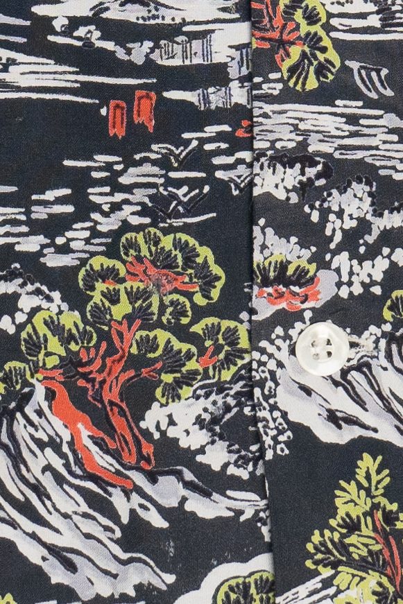 Rare Vintage Hawaiian Shirt With Loop Collar Cook's Cook Look 40/50s