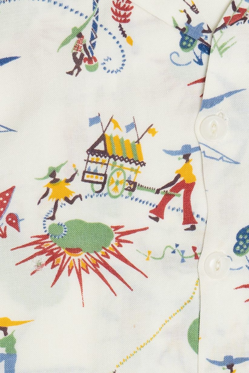 Rare Vintage Hawaiian Shirt Nathan's Montego Bay Jamaica 40/50s