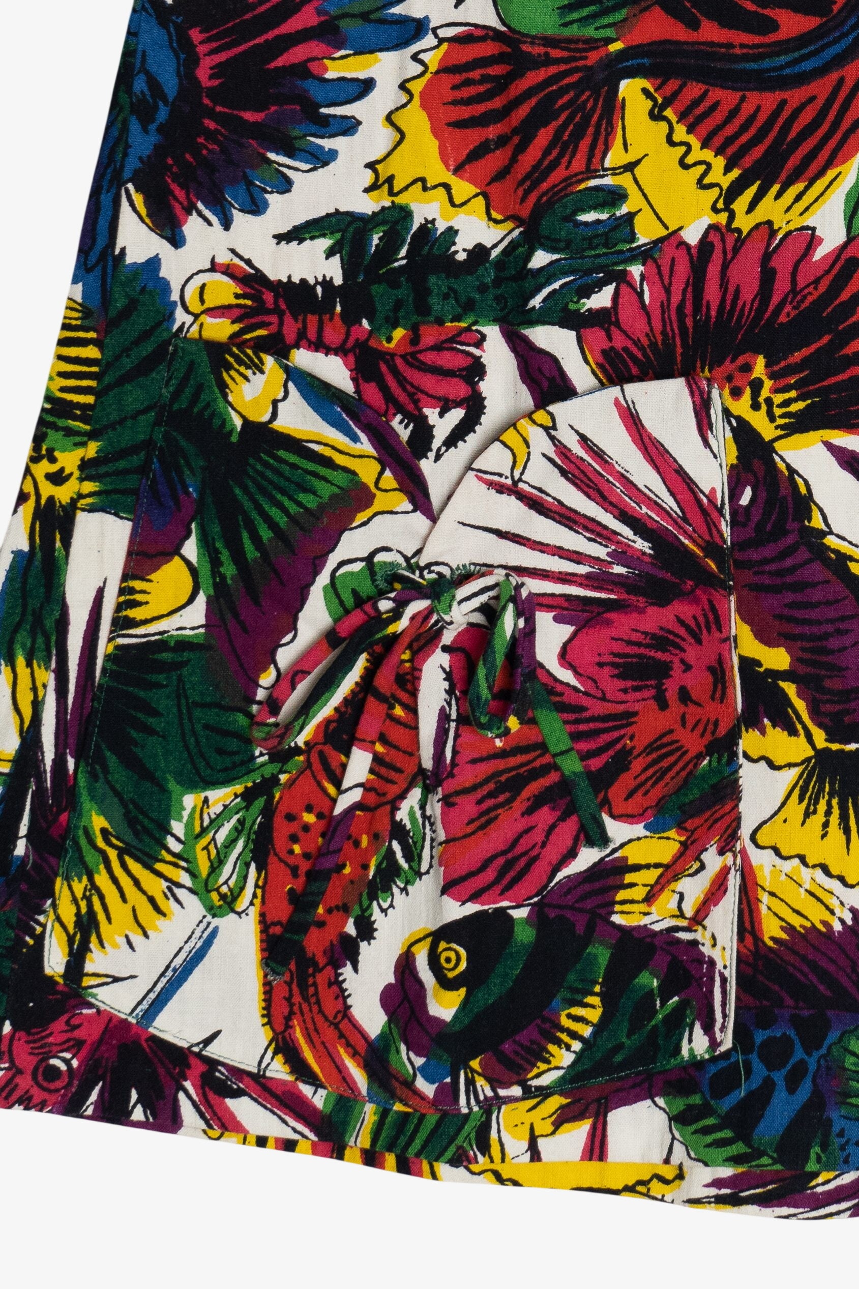 Rare Vintage Hawaiian Double Pocket A-Line Shirt With Mexican Peso Buttons Consuelo's 40/50s