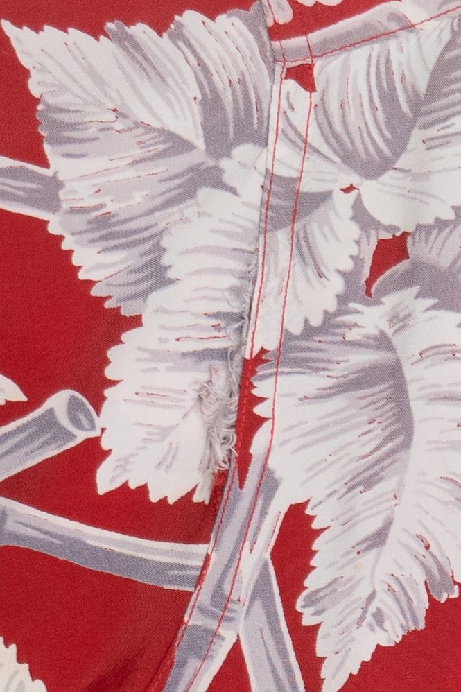 Rare Vintage Campus Hawaiian Shirt With Loop Collar Hollywood Styled Hand Washable 40/50s