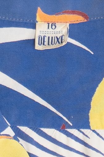 Rare Vintage Hawaiian Double Pocket Shirt With Loop Collar Deluxe 40/50s