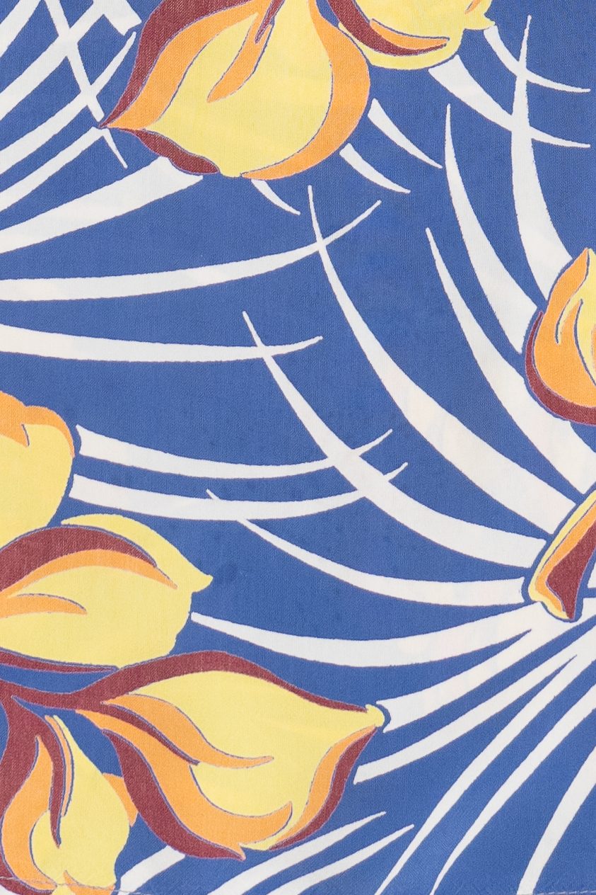 Rare Vintage Hawaiian Double Pocket Shirt With Loop Collar Deluxe 40/50s