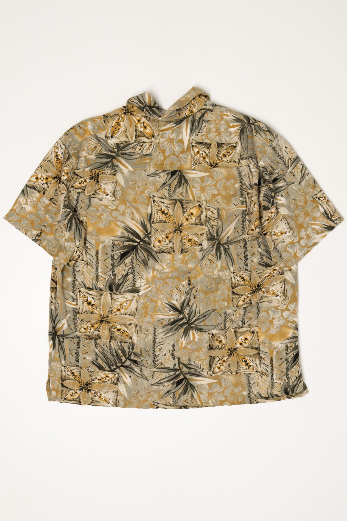 Vintage Beige Caribbean Joe Hawaiian Shirt (1990s)