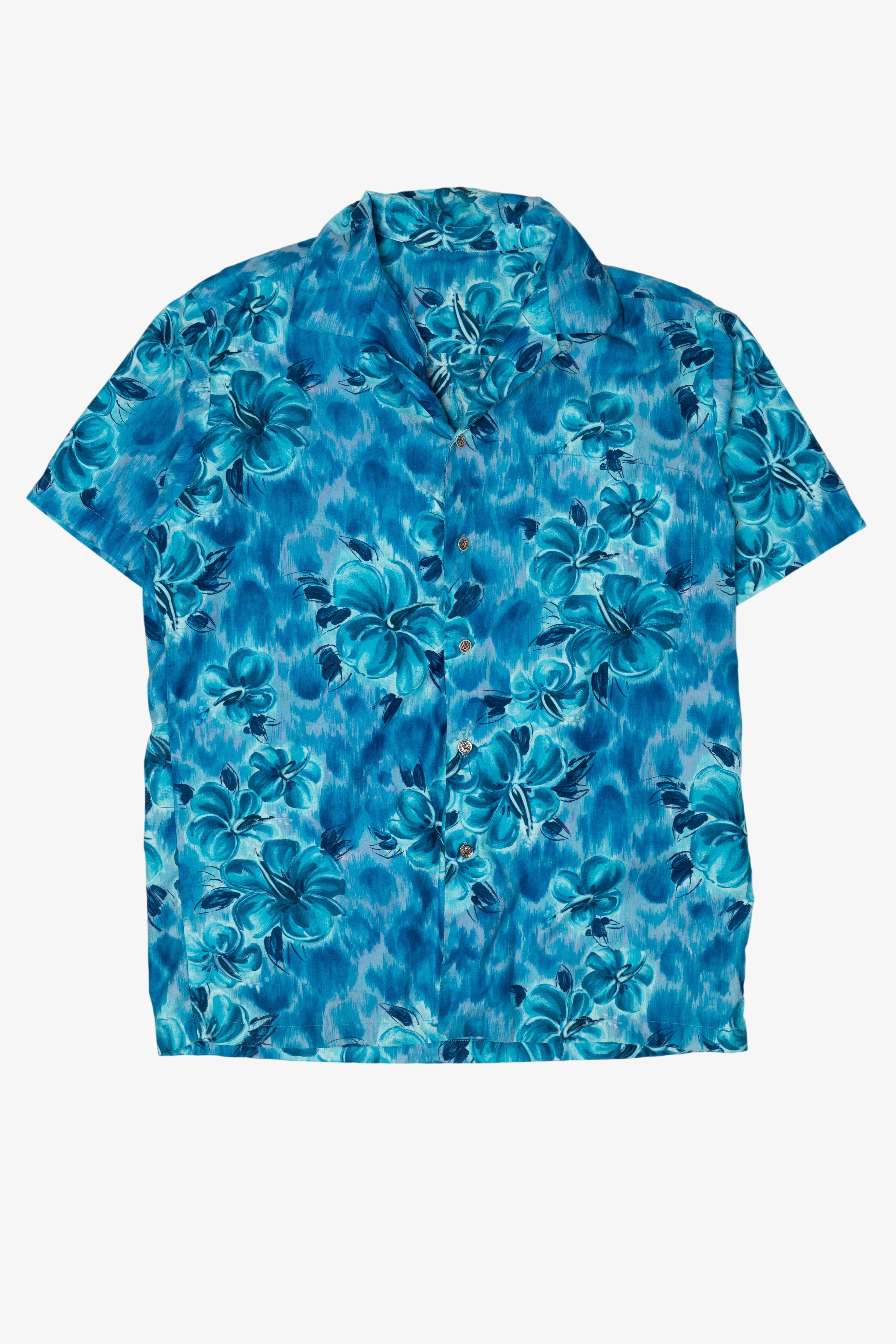 Vintage Blue Hawaiian Shirt (1990s)