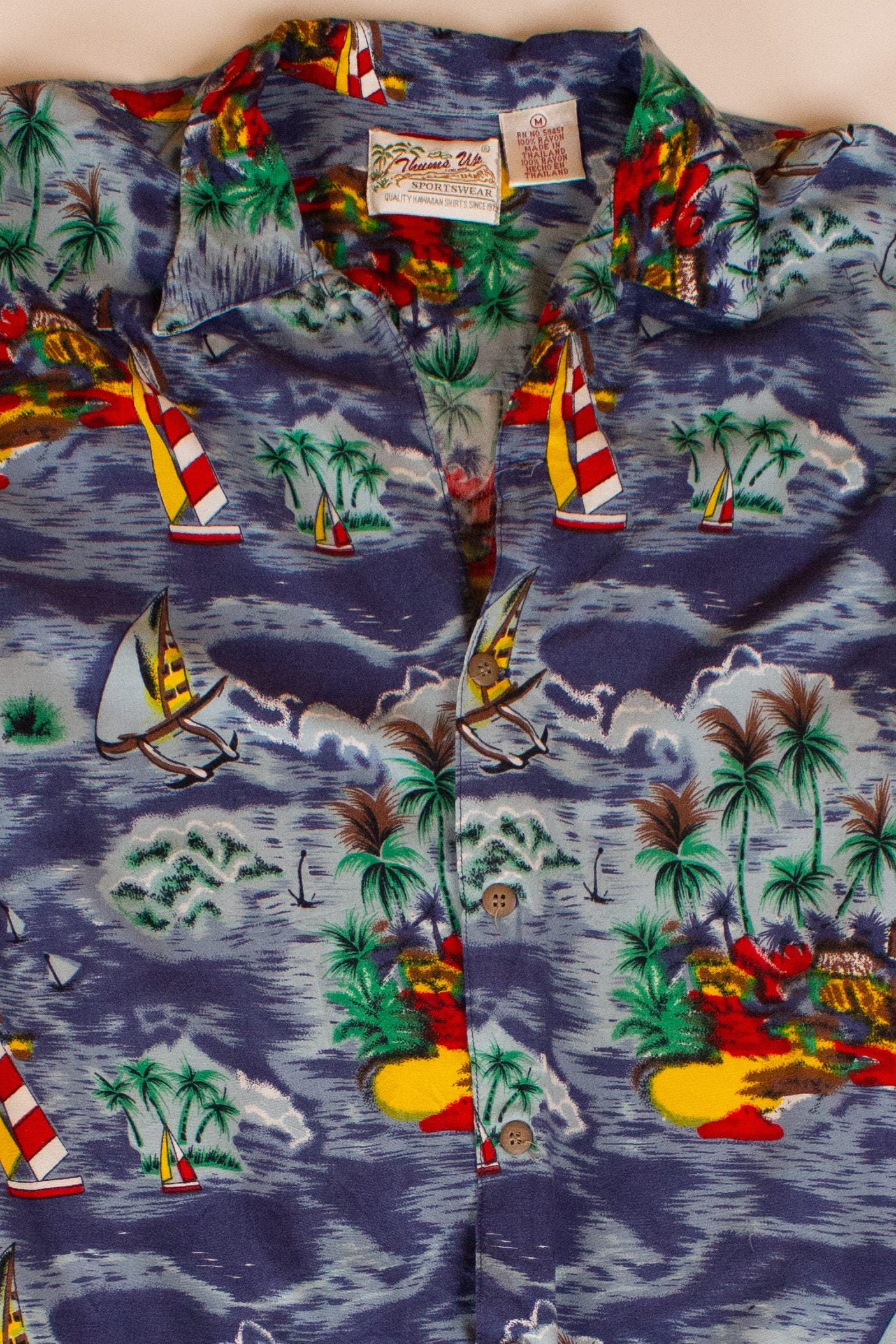 Vintage Sailing Islands Hawaiian Shirt (1990s)