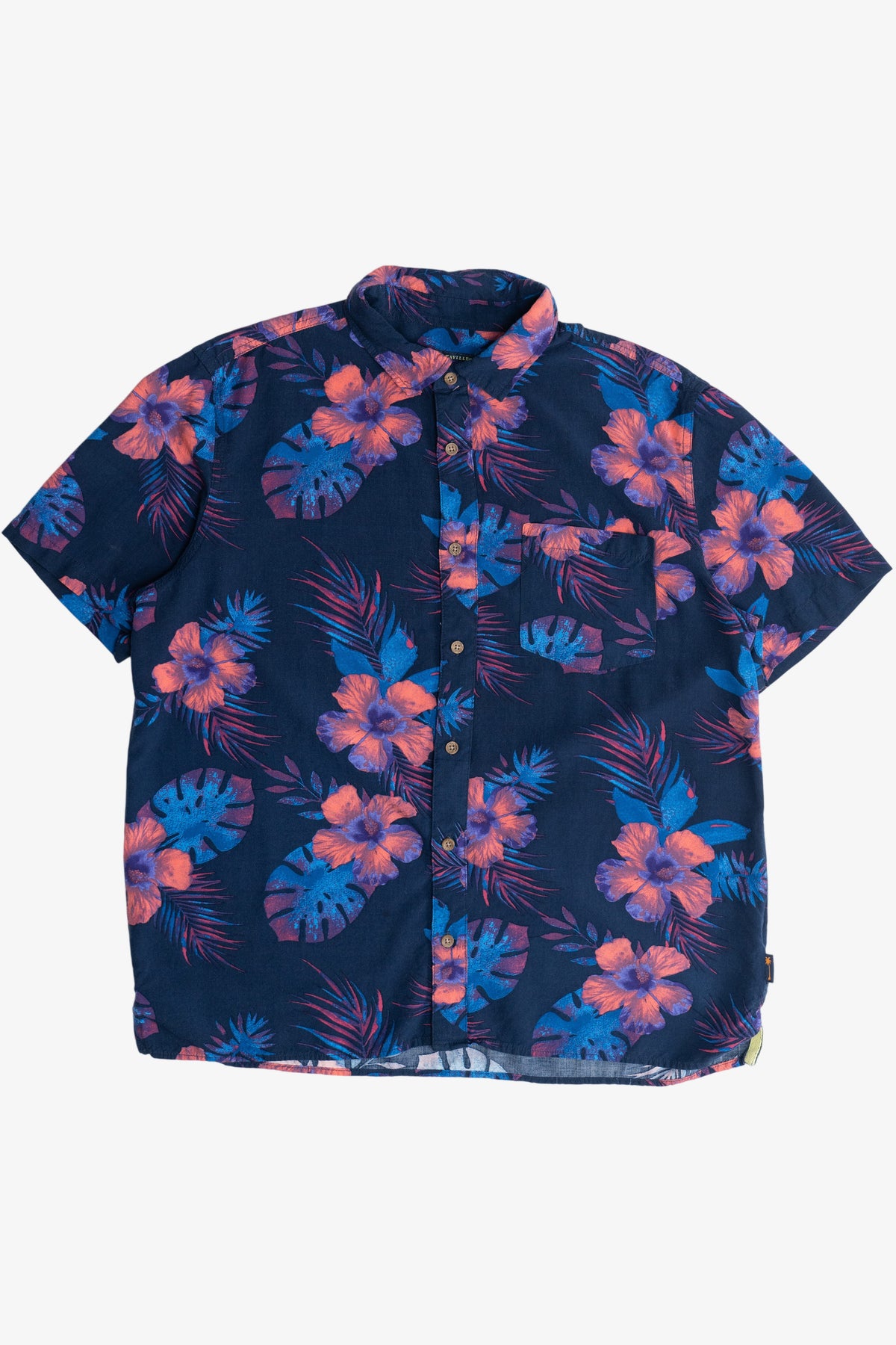 Margaritaville Hibiscus Print Hawaiian Shirt (2010s)