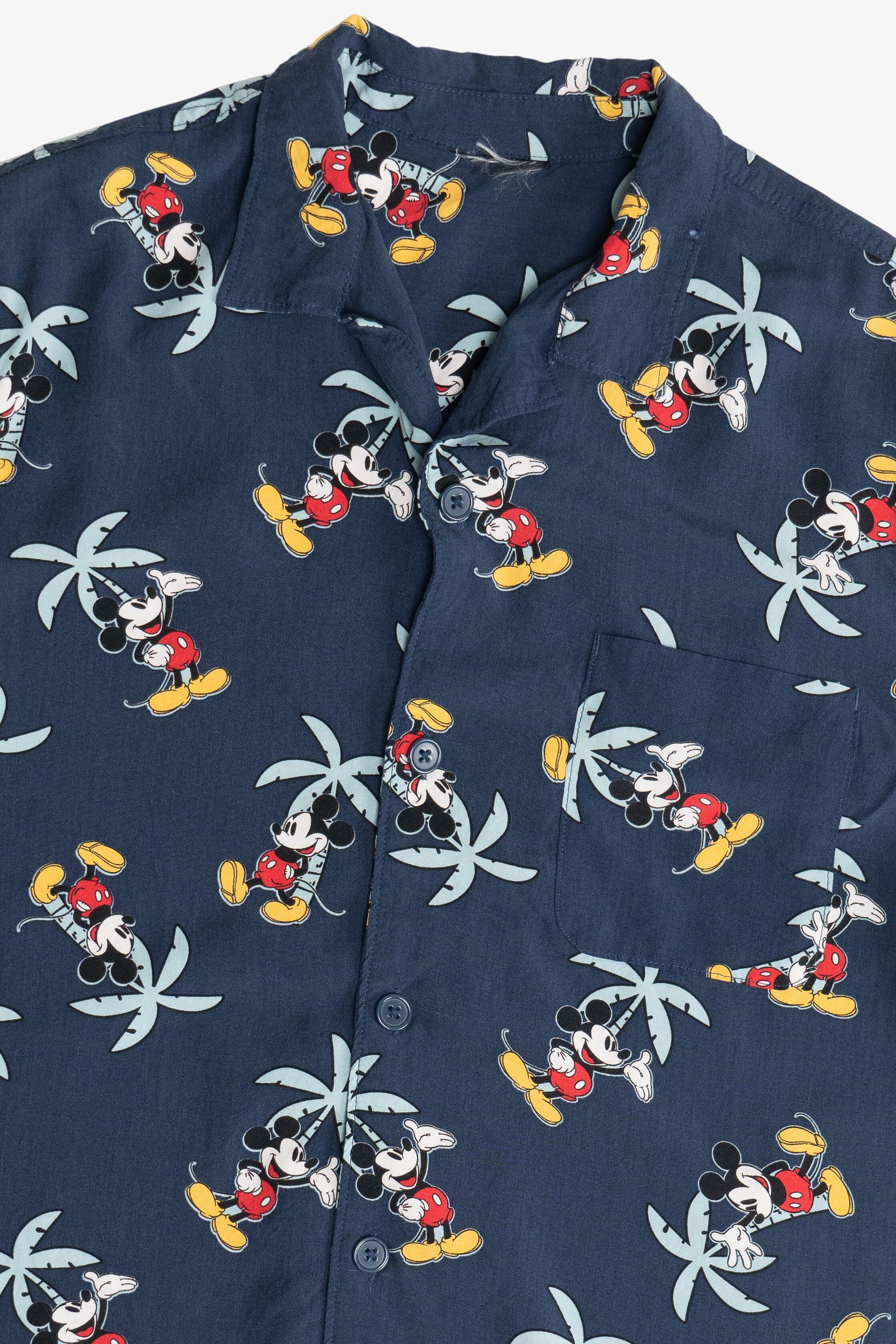 Mickey Mouse Hawaiian Shirt With Pocket (2010s)