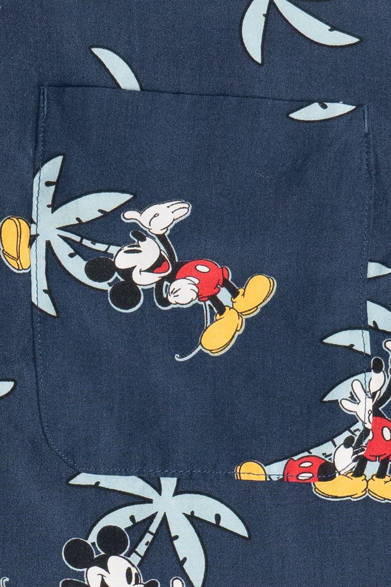 Mickey Mouse Hawaiian Shirt With Pocket (2010s)