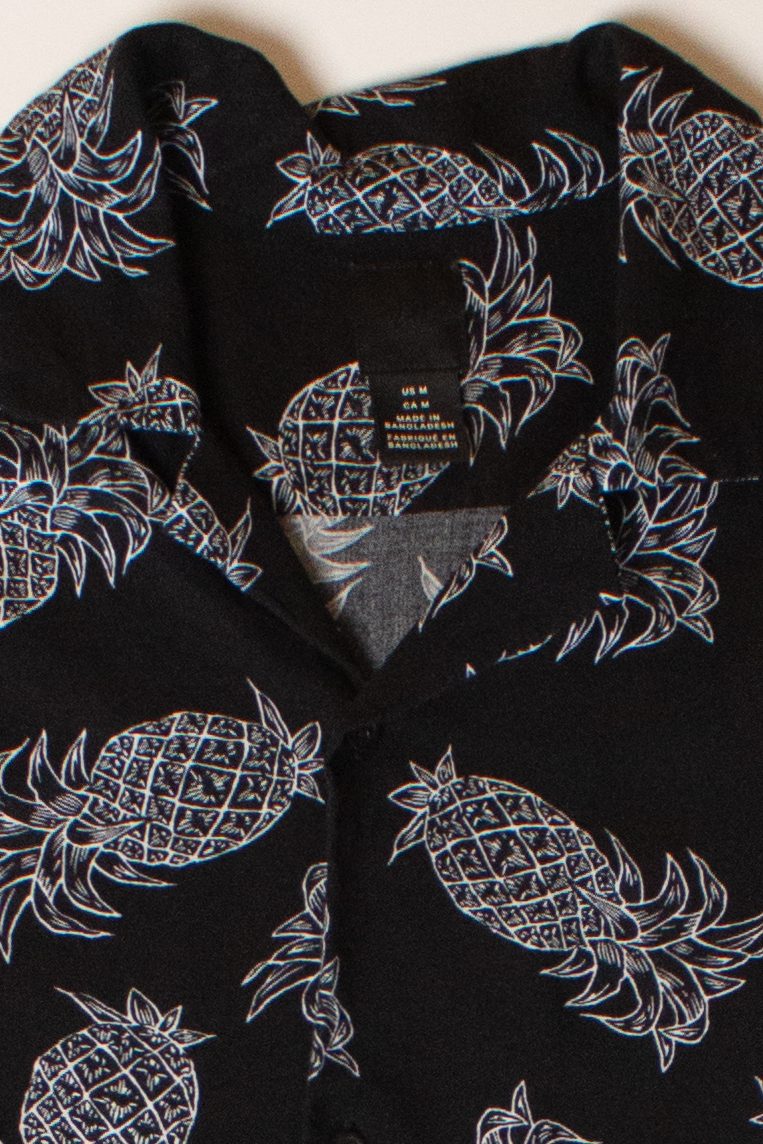 Black Pineapple Hawaiian Shirt (2010s)
