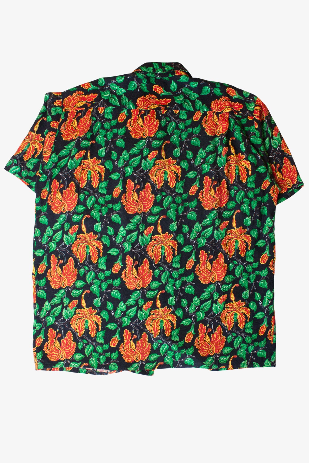 Vintage Green & Red Hawaiian Shirt (1990s)