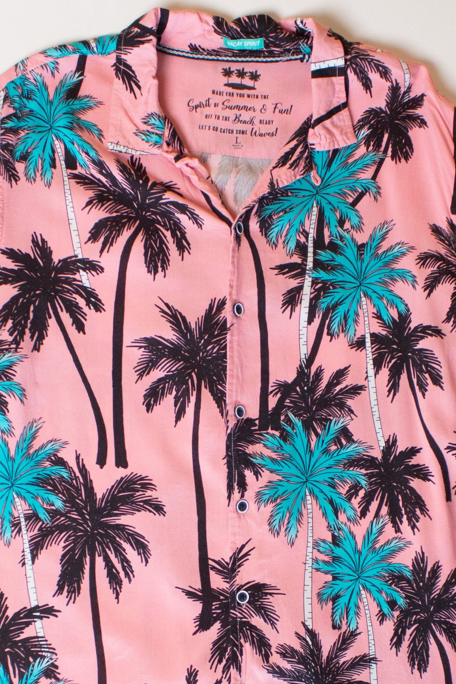 Neon Pink Palms Hawaiian Shirt (2020s)