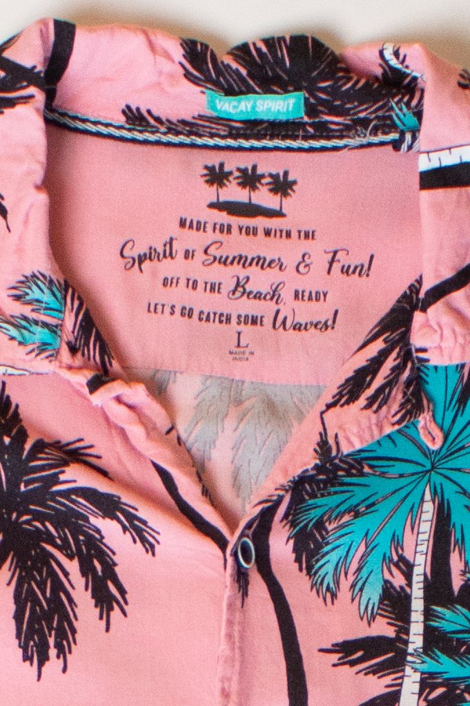 Neon Pink Palms Hawaiian Shirt (2020s)
