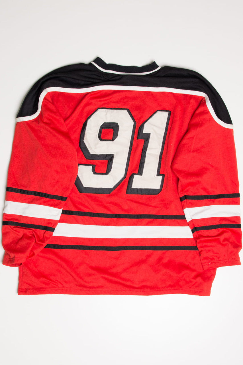Canada #91 Lined Hockey Jersey