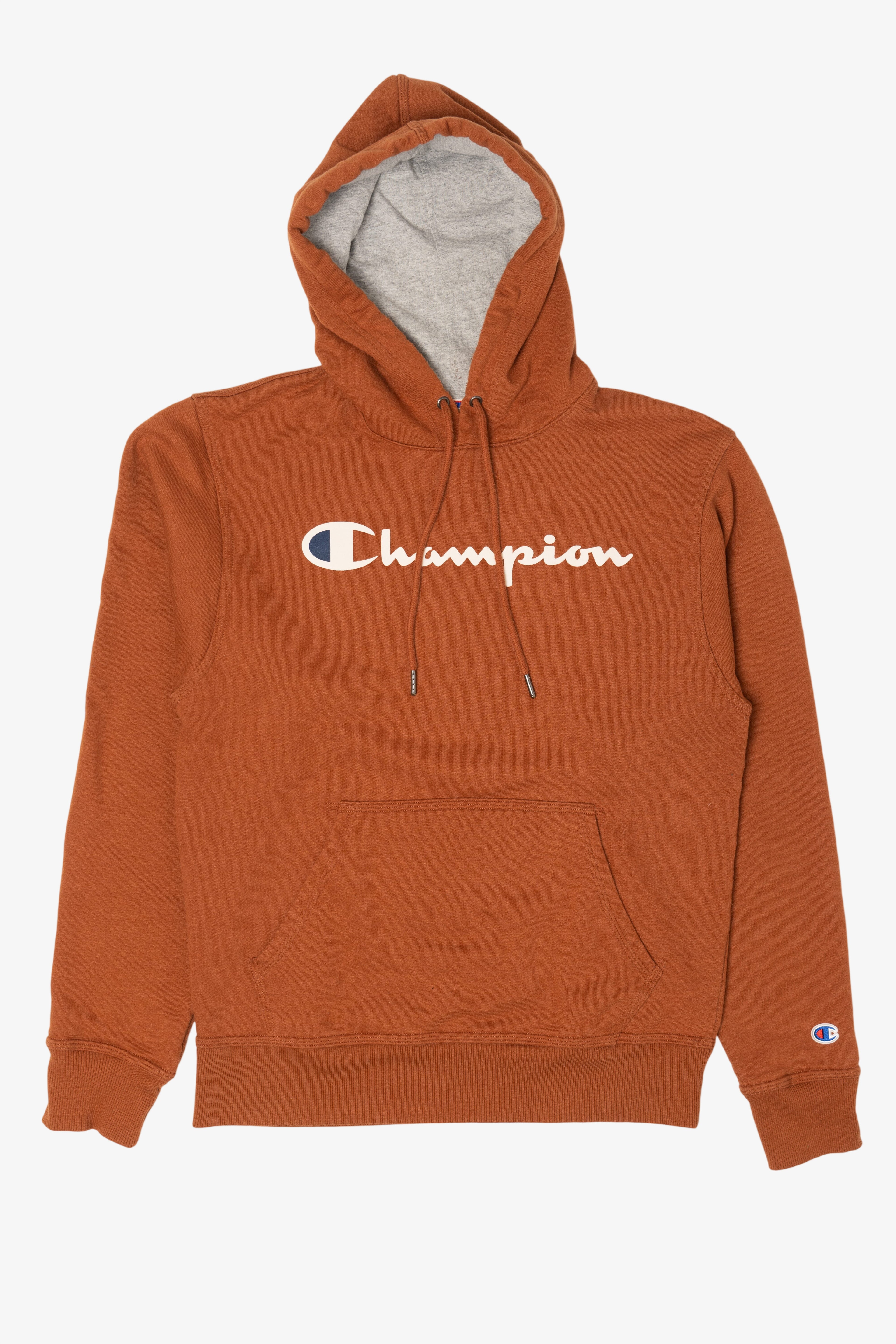 Orange Champion Hooded Sweatshirt