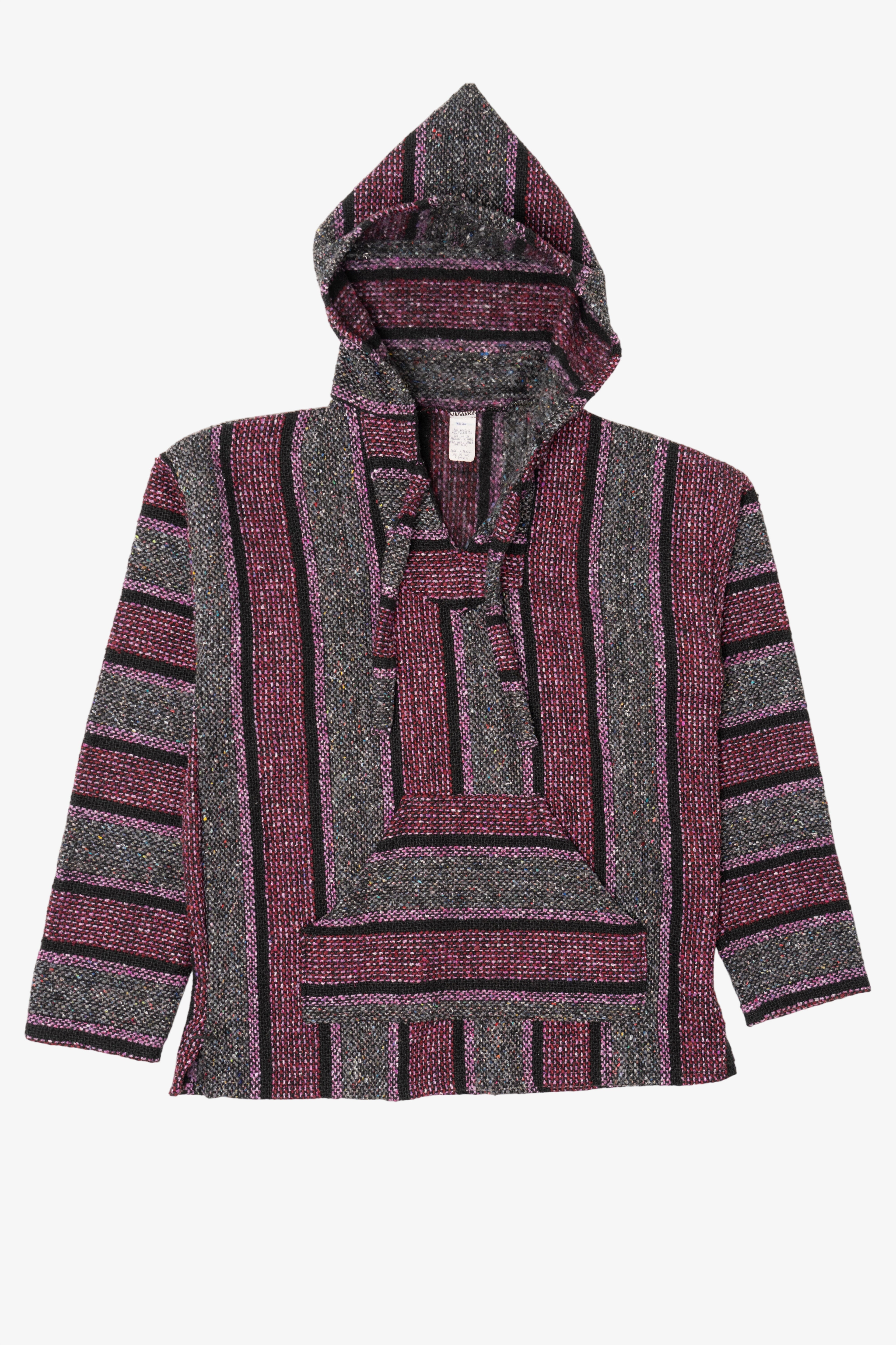 Vintage Molina Gray And Pink Baja Hoodie Sweatshirt (1990s)